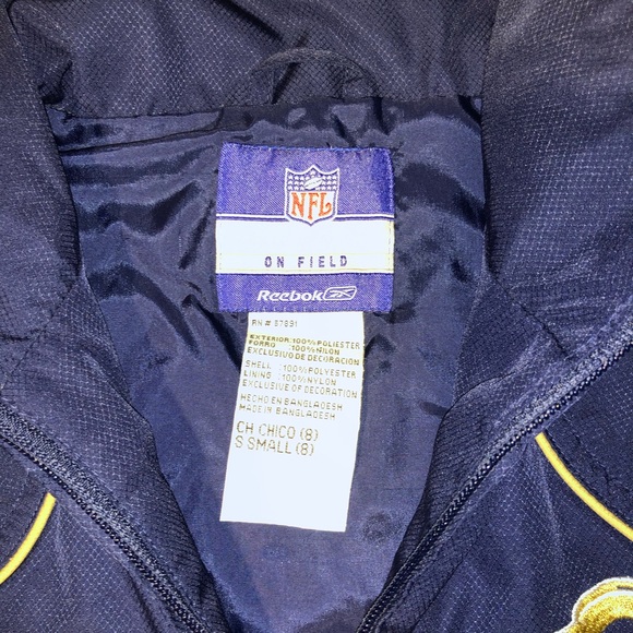 Authentic NFL Rams Reebok windbreaker pull-over - Picture 3 of 6